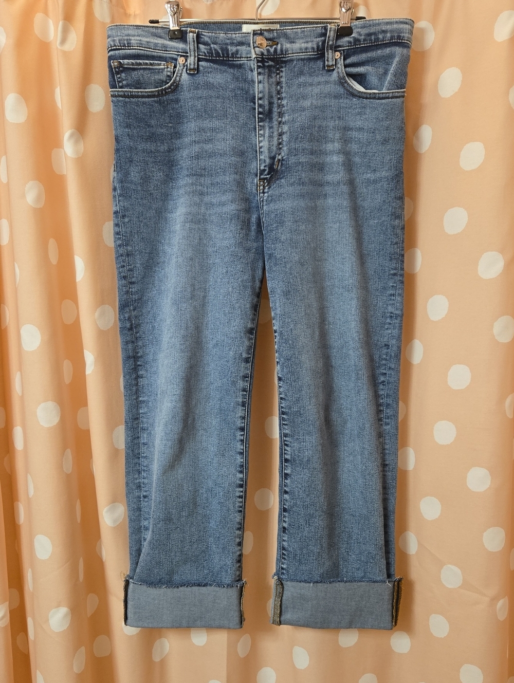 Frame Le Sleek Straight Jeans In Rowley Raw Fray Sz 31